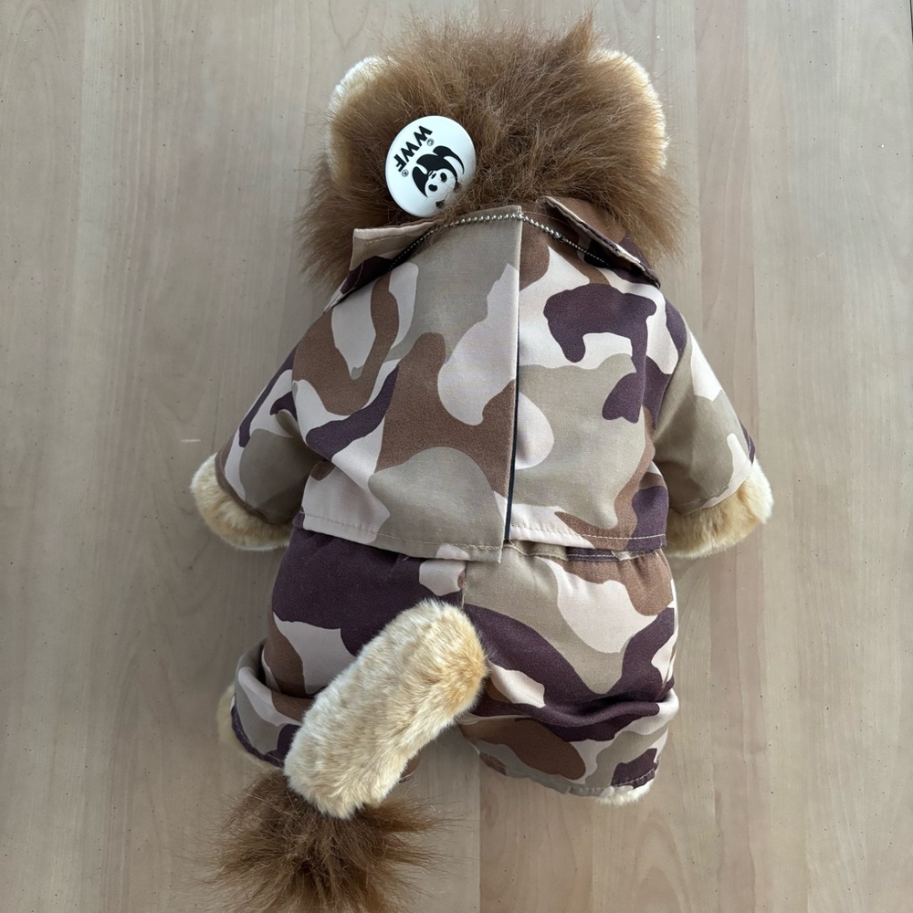BUILD A BEAR. Military Bear w/Camouflage Uniform. “Roar” Sound in Left Paw. - Picture 7 of 7
